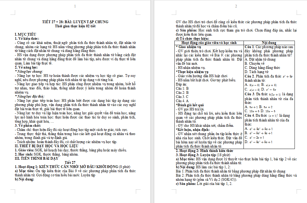  Luyện tập chung trang 45