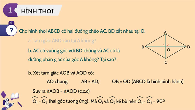 Hình thoi và hình vuông 