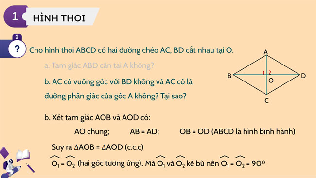 Hình thoi và hình vuông 