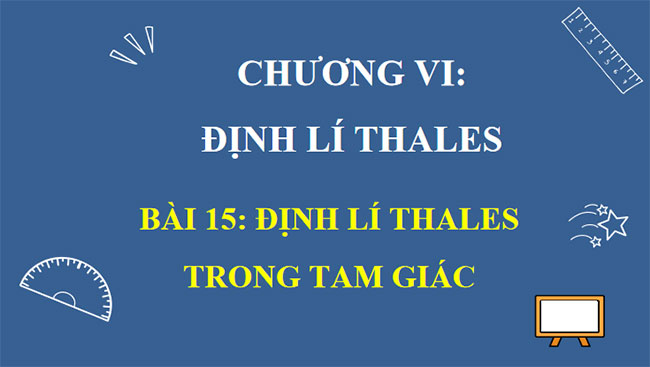 Định lí Thalès trong tam giác 