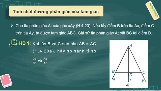 Tính chất đường phân giác của tam giác