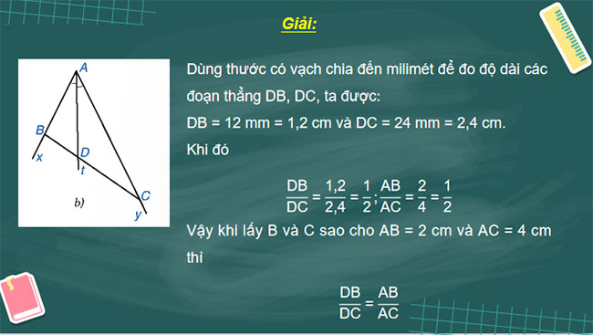 Tính chất đường phân giác của tam giác