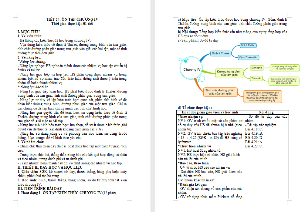 Toán 8 Bài tập cuối chương 4