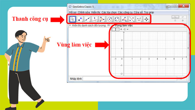 Vẽ hình đơn giản với phần mềm GeoGebra