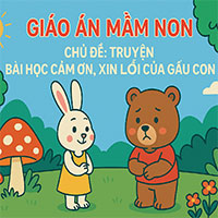 Giáo án: Truyện 'Bài học cảm ơn, xin lỗi của Gấu con'
