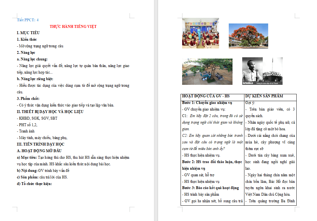 Thực hành Tiếng Việt trang 24