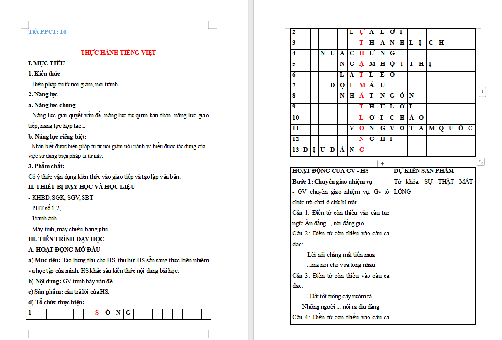 Thực hành tiếng Việt trang 42