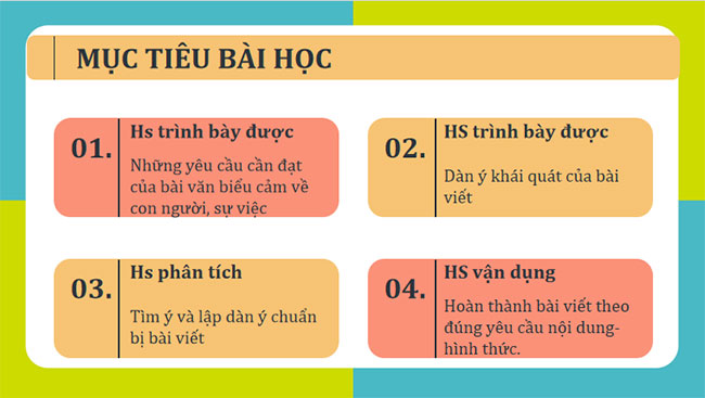  Viết bài văn biểu cảm về con người hoặc sự việc