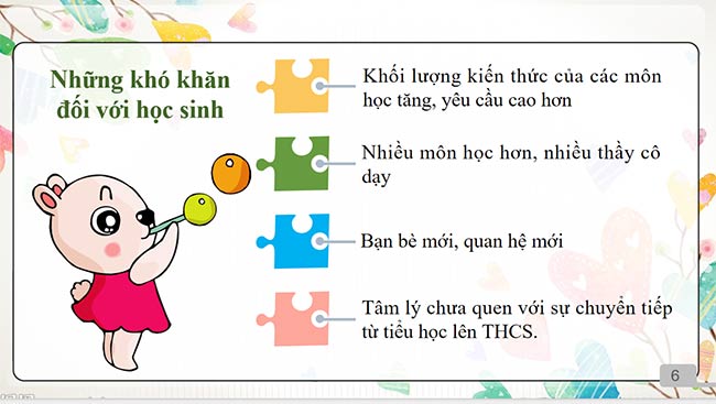 PowerPoint HĐTN 6: Điều chỉnh bản thân cho phù hợp với môi trường học tập mới