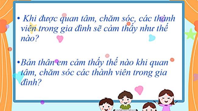 PowerPoint Hoạt động trải nghiệm 6: Nuôi dưỡng quan hệ gia đình