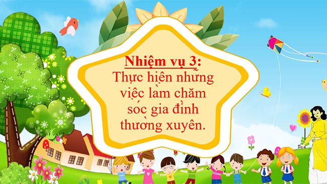 PowerPoint Hoạt động trải nghiệm 6: Nuôi dưỡng quan hệ gia đình