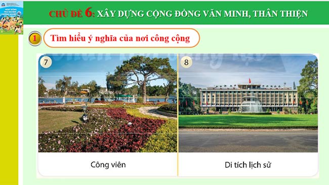 PowerPoint Hoạt động trải nghiệm 6: Xây dựng cộng đồng văn minh, thân thiện