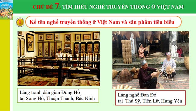 PowerPoint Hoạt động trải nghiệm 6: Tìm hiểu nghề truyền thống ở Việt Nam