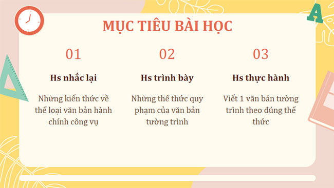 Viết văn bản tường trình