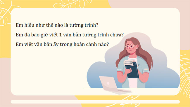 Viết văn bản tường trình