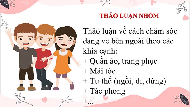 PowerPoint Hoạt động trải nghiệm 6: Tự chăm sóc bản thân