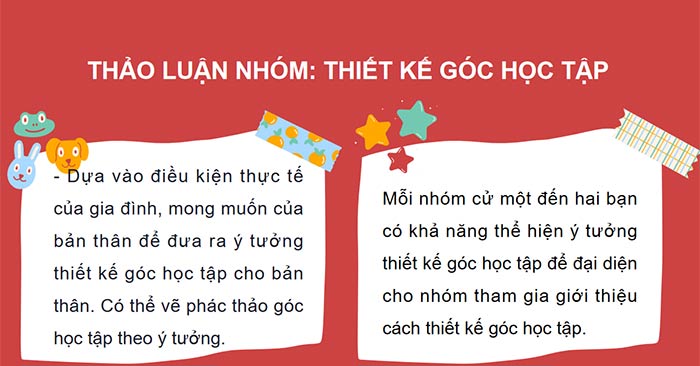 PowerPoint Hoạt động trải nghiệm 6: Góc học tập của em