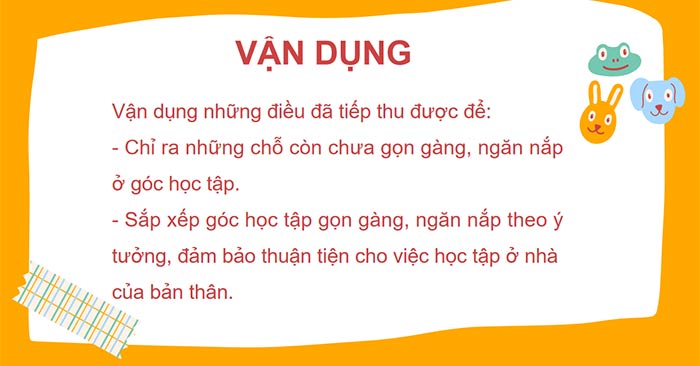 PowerPoint Hoạt động trải nghiệm 6: Góc học tập của em