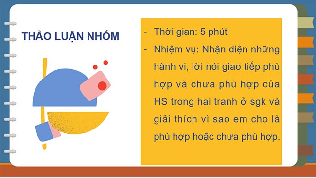 PowerPoint Hoạt động trải nghiệm 6: Giao tiếp phù hợp