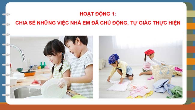 PowerPoint Hoạt động trải nghiệm 6: Em làm việc nhà
