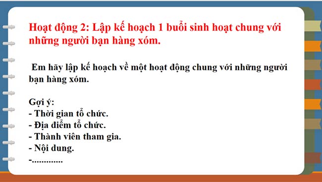 PowerPoint Hoạt động trải nghiệm 6: Thiết lập quan hệ với cộng đồng