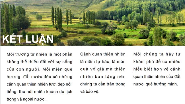 PowerPoint HĐTN 6: Khám phá cảnh quan thiên nhiên