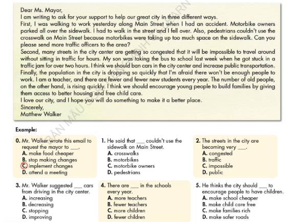 Tiếng Anh 9 Smart World Unit 7 Review minh họa 2