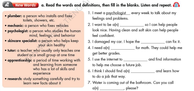 Tiếng Anh 9 Smart World Unit 8 Lesson 1 minh họa 2