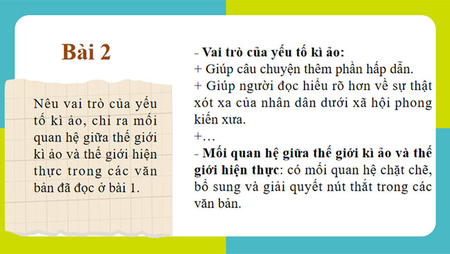 Củng cố mở rộng 