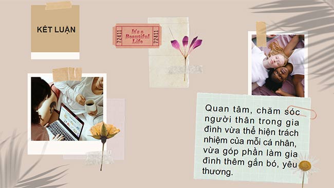 PowerPoint Hoạt động trải nghiệm 6: Sinh hoạt trong gia đình