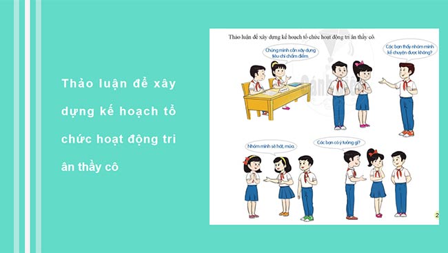 PowerPoint Hoạt động trải nghiệm 6: Tri ân thầy cô