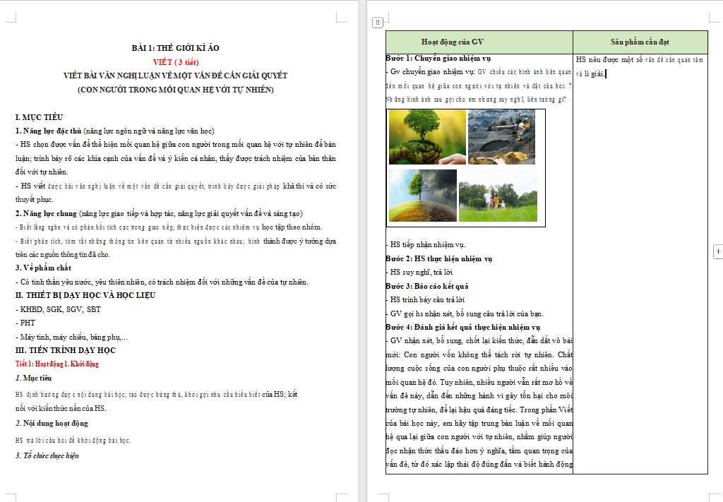 Viết bài văn nghị luận về một vấn đề cần giải quyết