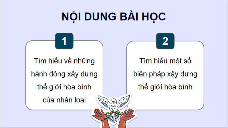 Bài 27: Xây dựng thế giới hoà bình