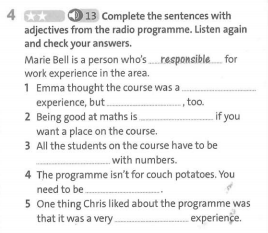 Friends Plus 9 Workbook giải Unit 6 Vocabulary and Listening minh họa 4