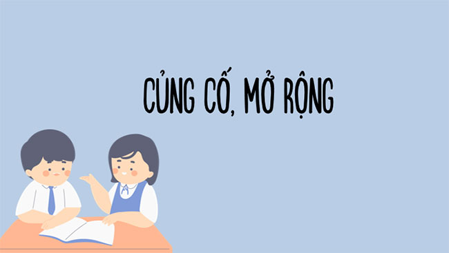 Củng cố mở rộng 