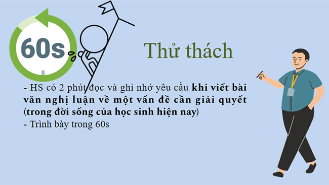 Viết bài văn nghị luận về một vấn đề cần giải quyết