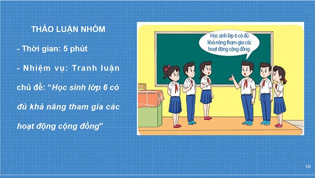 PowerPoint Hoạt động trải nghiệm 6: Cộng đồng quanh em