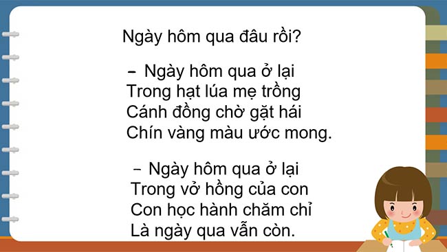 PowerPoint Tiếng Việt 2 Viết Ngày hôm qua đâu rồi?