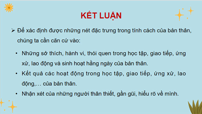 Tính cách và cảm xúc của tôi