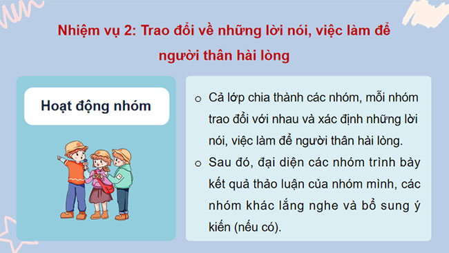 Tôn trọng thuyết phục và ứng xử để người thân hài lòng