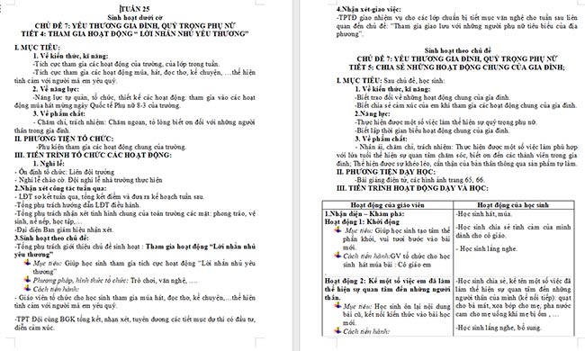 PowerPoint Hoạt động trải nghiệm 2 Tuần 25