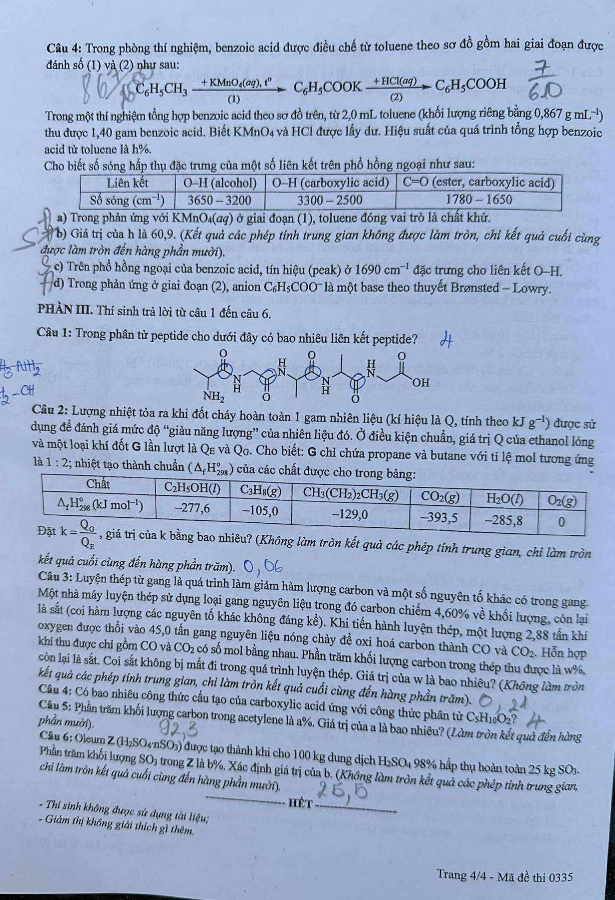 Đề thi môn Hóa học THPT Quốc gia 2025