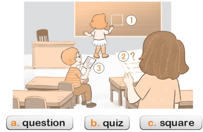 Sách bài tập Tiếng Anh lớp 2 Unit 5 In the classroom