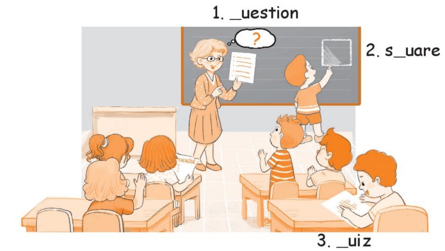Sách bài tập Tiếng Anh lớp 2 Unit 5 In the classroom