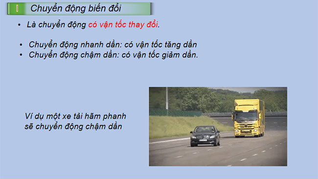 Chuyển động biến đổi Gia tốc