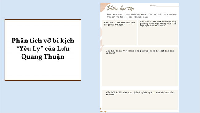 Viết bài văn nghị luận phân tích một tác phẩm văn học kịch