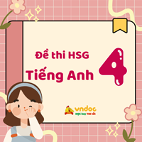 Đề thi giao lưu học sinh giỏi lớp 4 môn Tiếng Anh