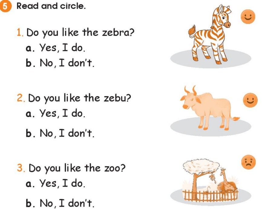 Sách bài tập Tiếng Anh lớp 2 Unit 10 At the zoo