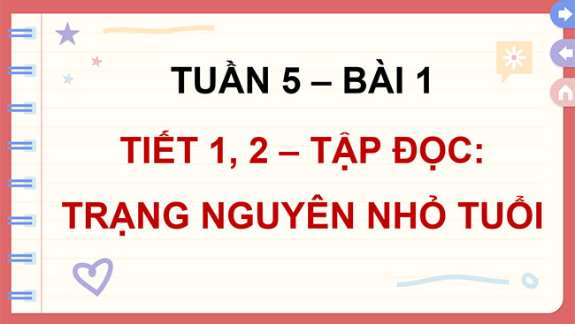 PowerPoint Tiếng Việt 5 Trạng nguyên nhỏ tuổi