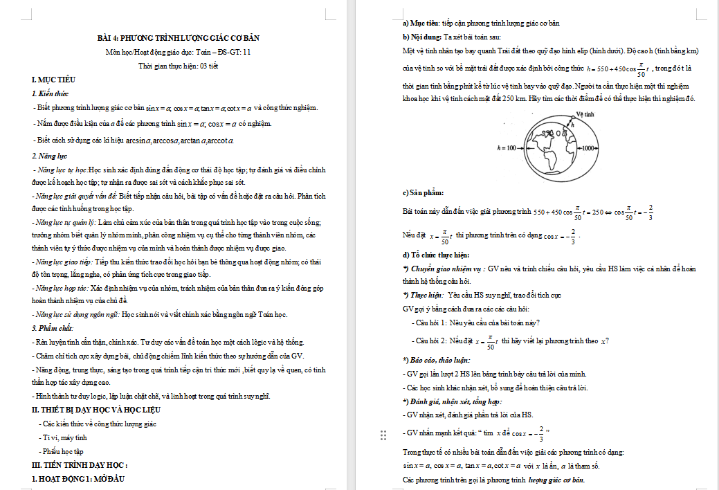 Phương trình lượng giác cơ bản